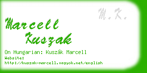 marcell kuszak business card