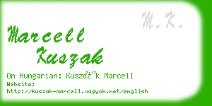 marcell kuszak business card